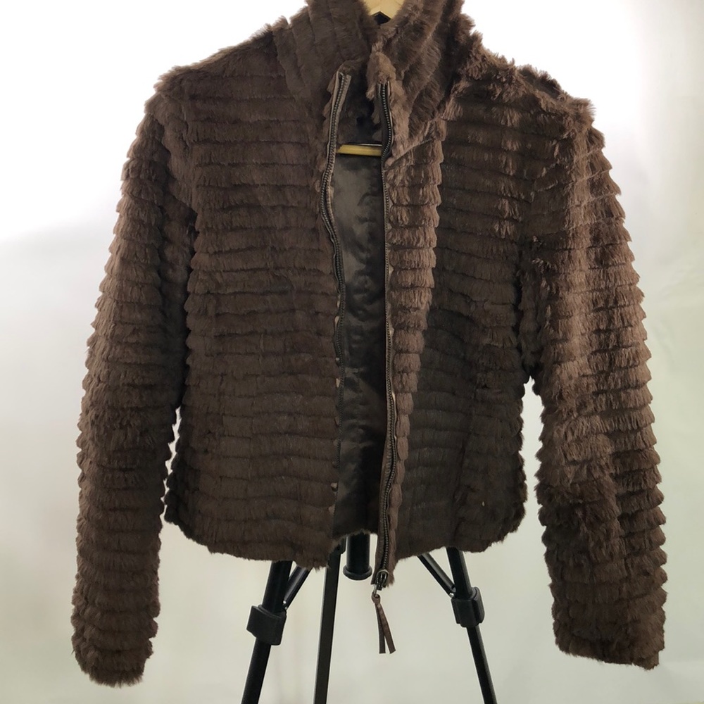 Reversible Rabbit Fur Jacket - Picture 1 of 8